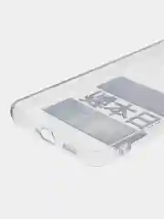 Алый чехол на Samsung Galaxy A53 5G / Галакси А53 5G прозрачный, с рисунком, защита камеры