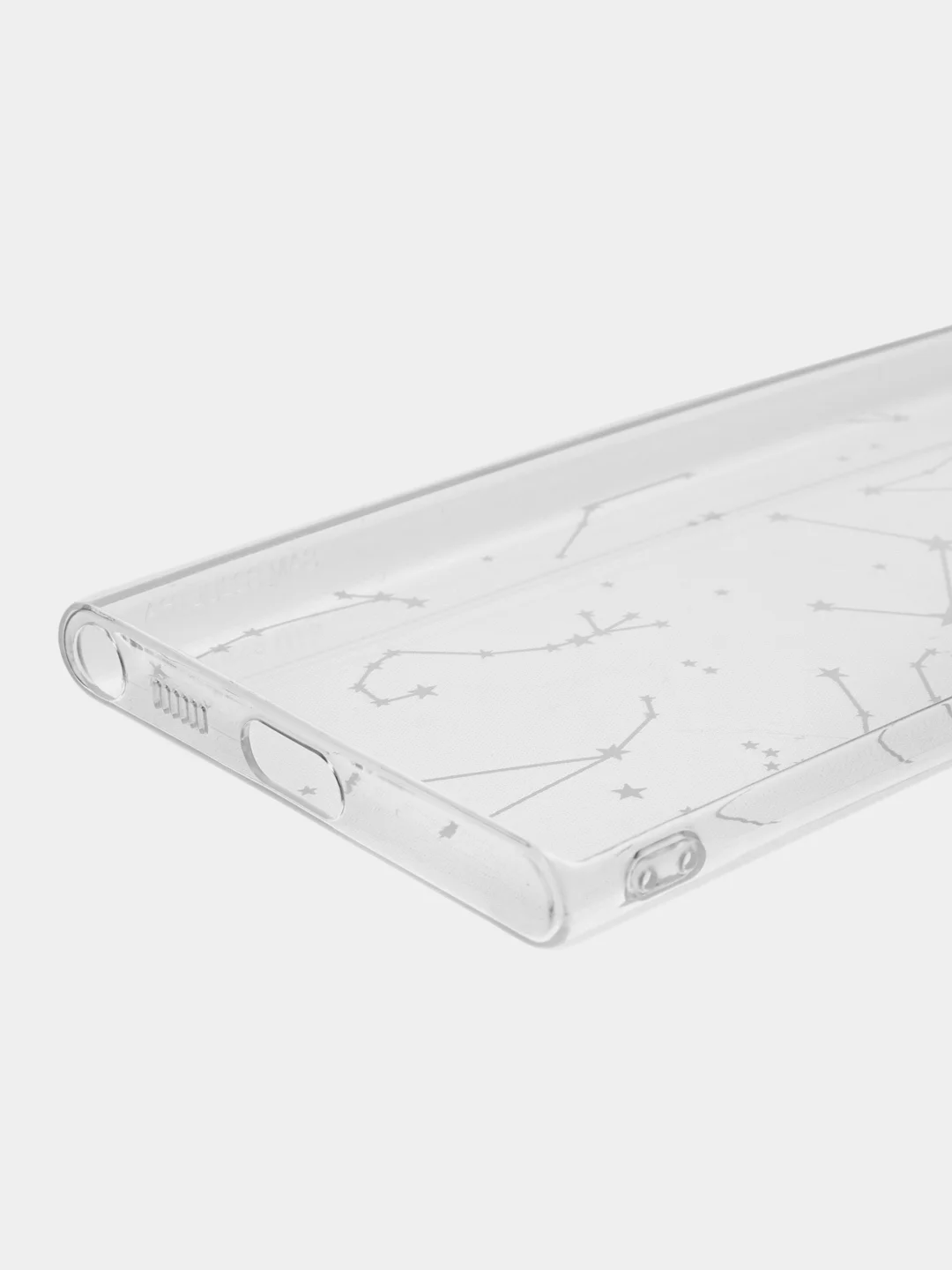Прозрачный чехол на Samsung Galaxy S22 Ultra / Самсунг S22 Ultra прозрачный с рисунком, защита камеры