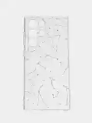 Прозрачный чехол на Samsung Galaxy S22 Ultra / Самсунг S22 Ultra прозрачный с рисунком, защита камеры
