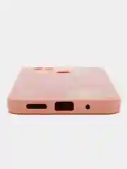 Коралловый меланж накладка для Xiaomi Redmi 10C/Poco C40, стекло с рисунком "Bear", защита камеры
