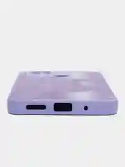 Сиреневый накладка для Xiaomi Redmi 10C/Poco C40, стекло с рисунком "Bear", защита камеры