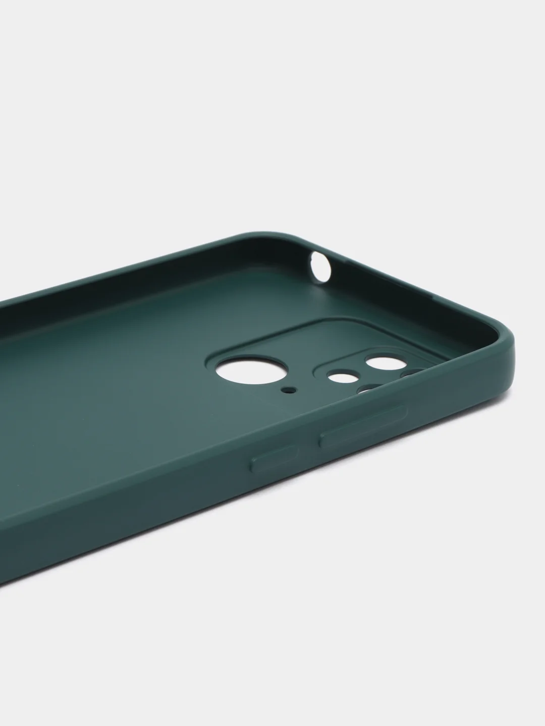 Зеленый накладка для Xiaomi Redmi 10C/Poco C40, стекло с рисунком "Bear", защита камеры