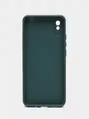 Зеленый накладка для Xiaomi Redmi 9A, стекло, с рисунком "Bear", защита камеры