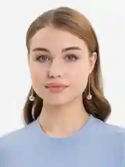 Серьги под серебро "Маятник"