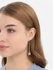 Серьги под серебро "Маятник"