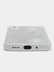 Серебряный накладка для Xiaomi Redmi 9A, стекло, с рисунком "Bear", защита камеры