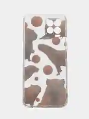Терракотовый силиконовый чехол на Oppo Realme 8/8 Pro / Оппо Реалми 8/8 Про прозрачный, с рисунком