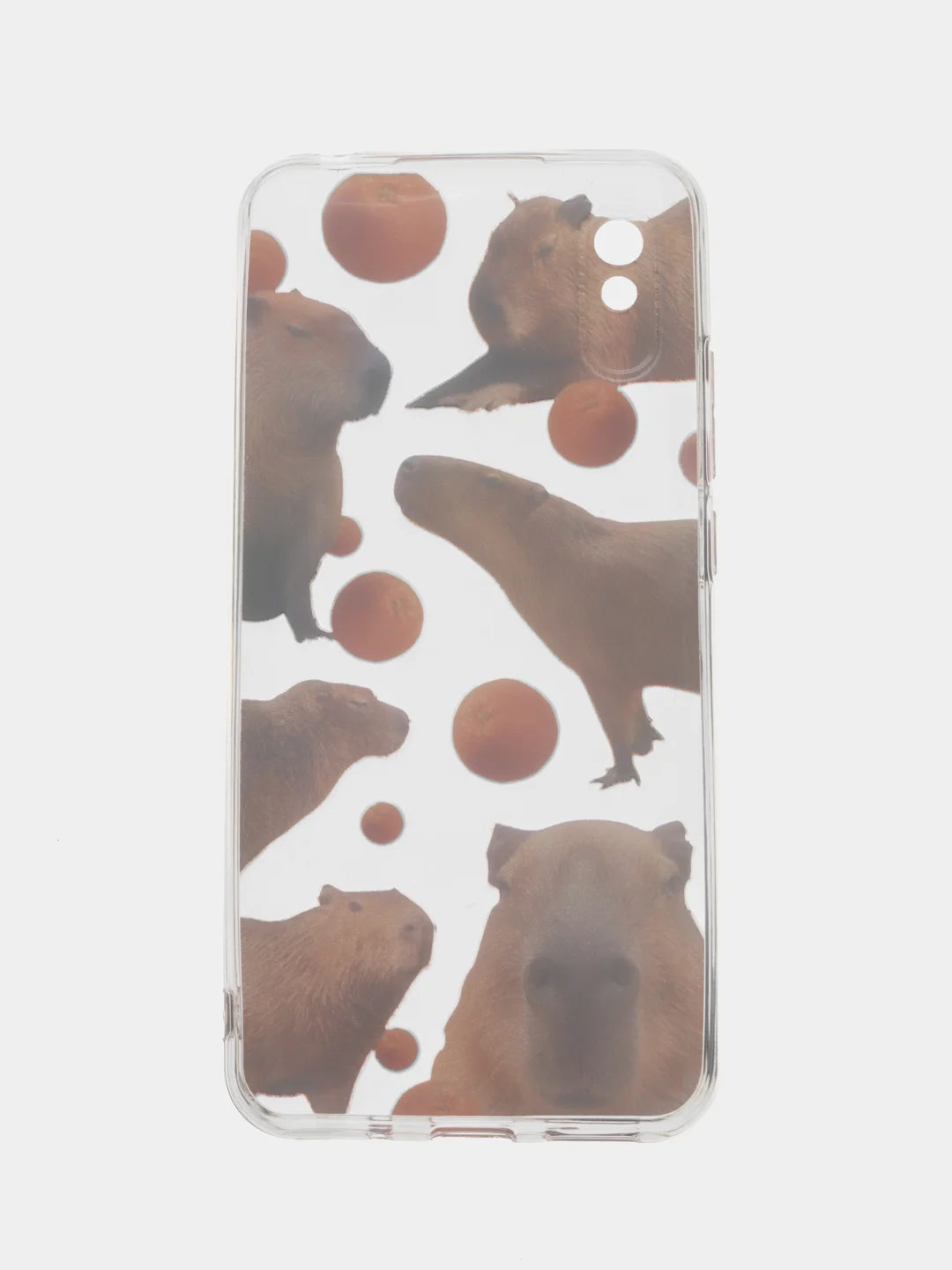 Терракотовый силиконовый чехол на Xiaomi Redmi 9A / Сяоми Редми 9А прозрачный с рисунком, защита камеры