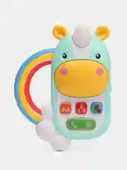 Голубой музыкальный детский телефон