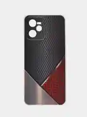 Слоновая кость силиконовый чехол на Realme C35 / Реалми С35 прозрачный, с рисунком, защита камеры
