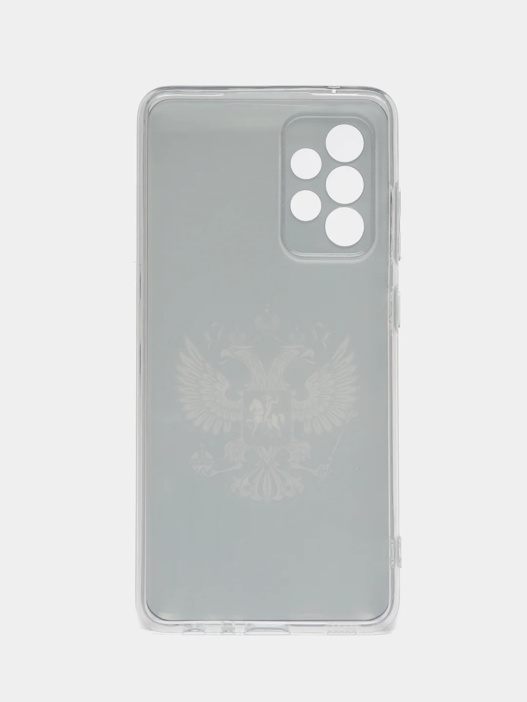 Приглушённый хаки силиконовый чехол на Samsung Galaxy A52/A52s / Самсунг А52/A52s прозрачный, с рисунком
