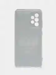 Приглушённый хаки силиконовый чехол на Samsung Galaxy A52/A52s / Самсунг А52/A52s прозрачный, с рисунком