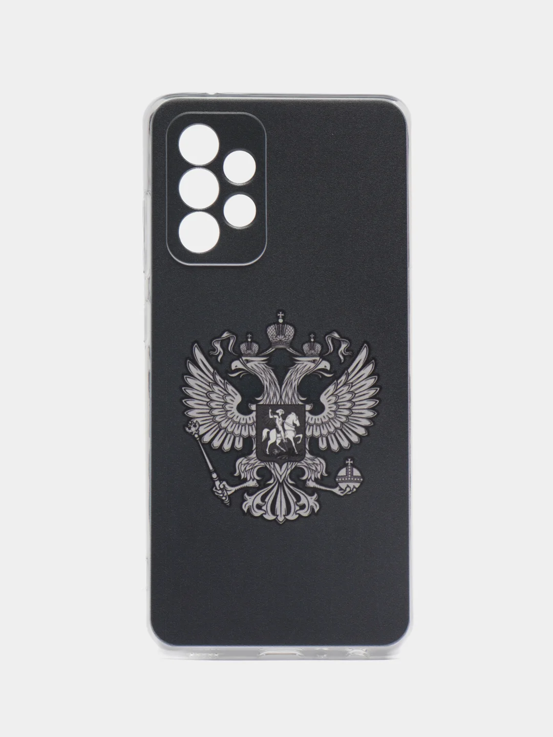 Приглушённый хаки силиконовый чехол на Samsung Galaxy A52/A52s / Самсунг А52/A52s прозрачный, с рисунком