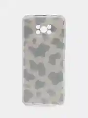 Золотистый хаки силиконовый чехол на Xiaomi Poco X3/X3 Pro / Сяоми Poco X3/Х3 Про прозрачный, с рисунком