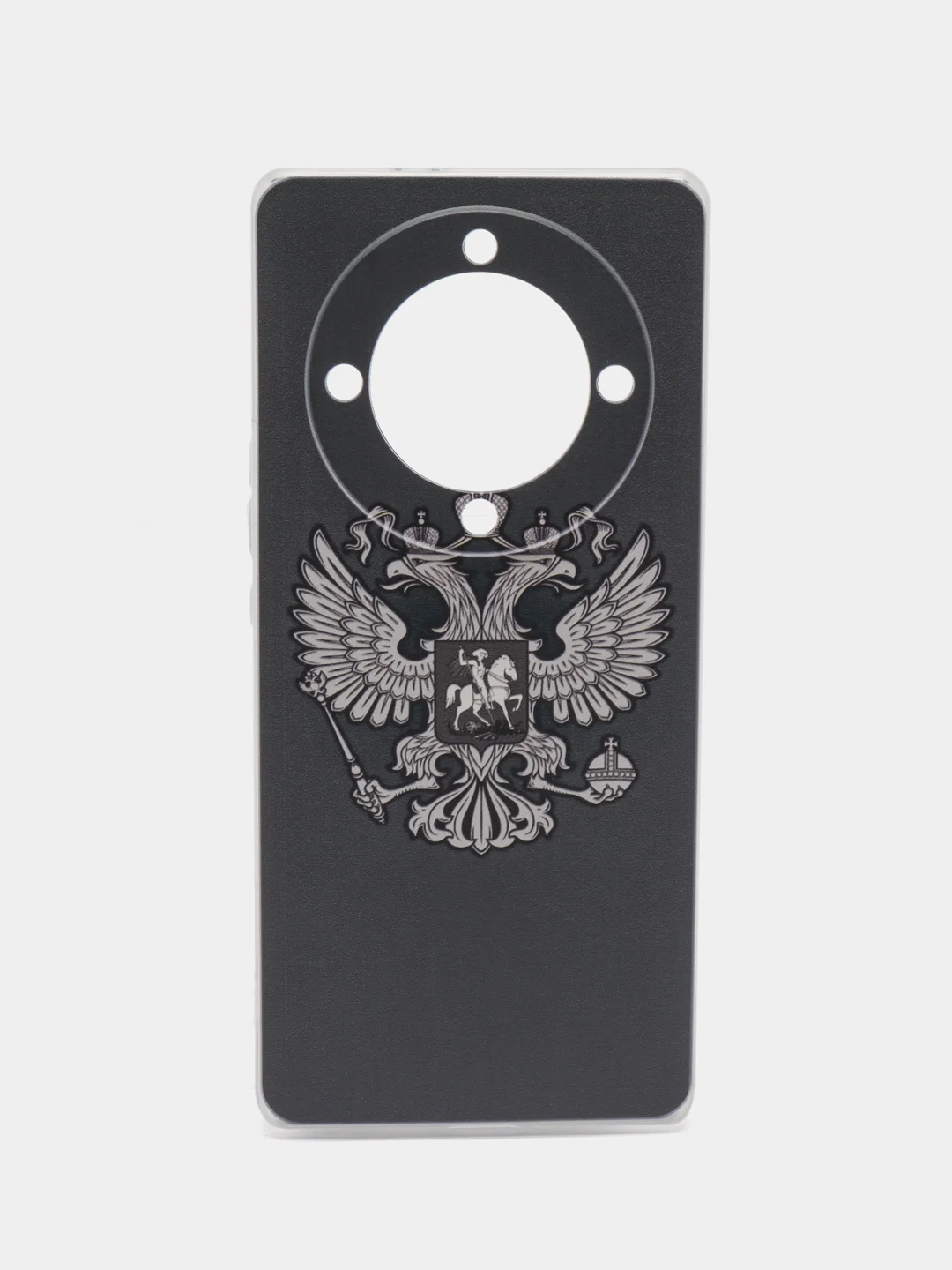 Приглушённый хаки силиконовый чехол на Honor X9A / Хонор X9A прозрачный, с рисунком, защита камеры