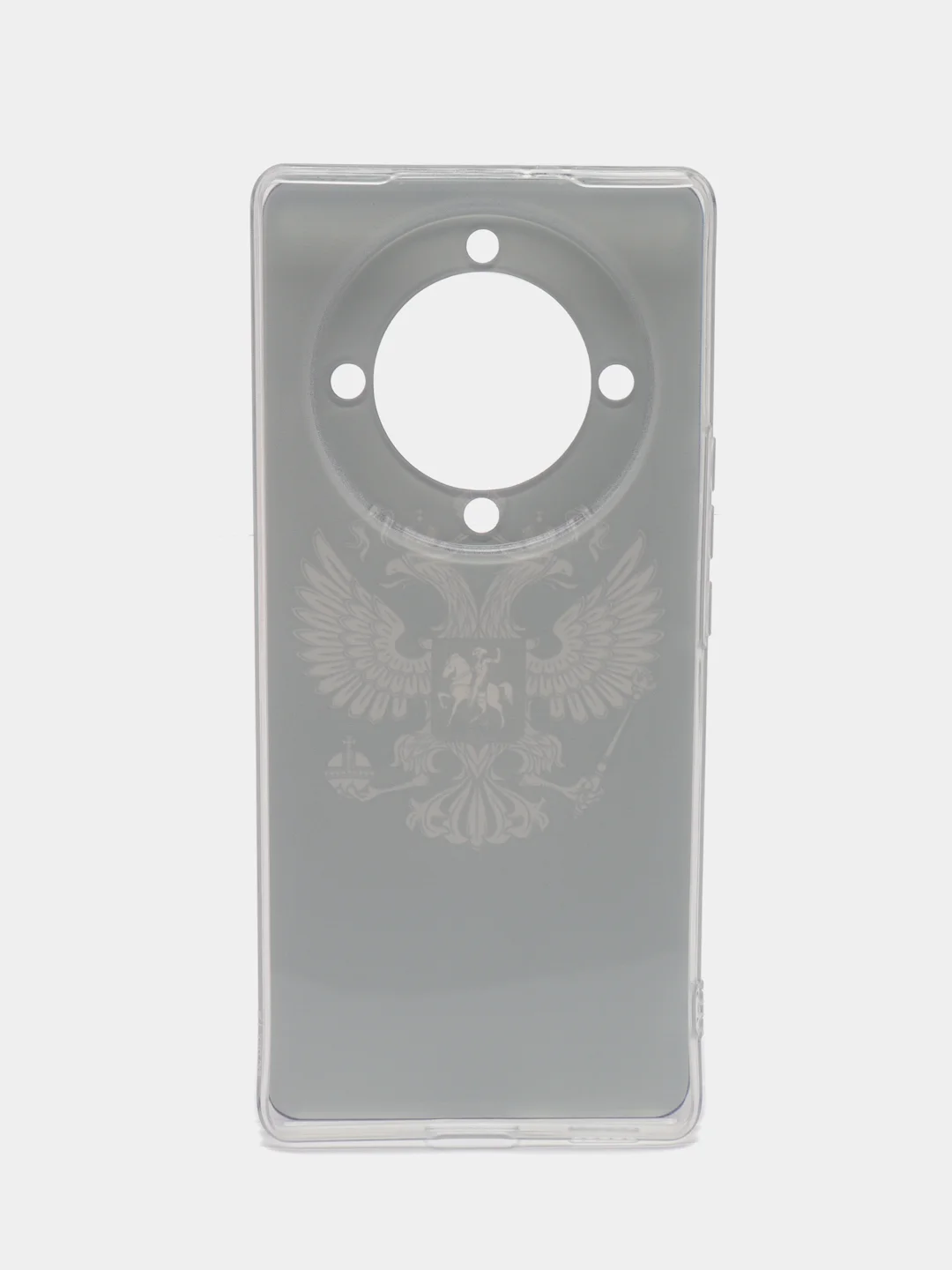 Приглушённый хаки силиконовый чехол на Honor X9A / Хонор X9A прозрачный, с рисунком, защита камеры