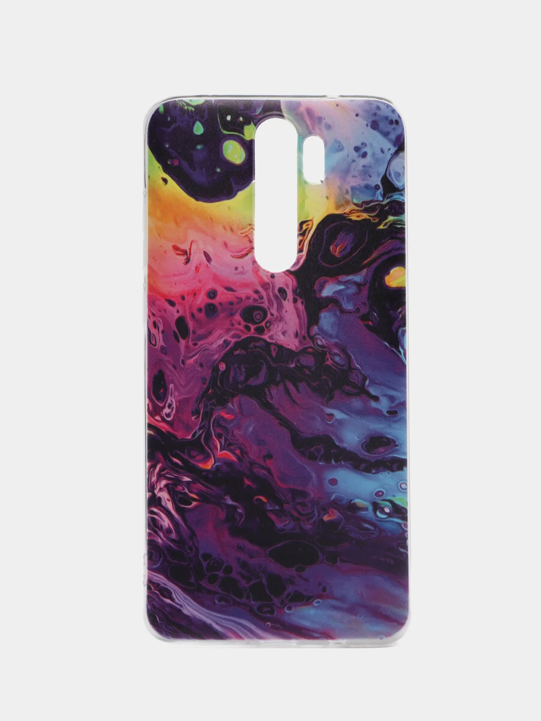 Пурпурный силиконовый чехол на Xiaomi Redmi Note 8 Pro / Сяоми Редми Нот 8 Про прозрачный с рисунком