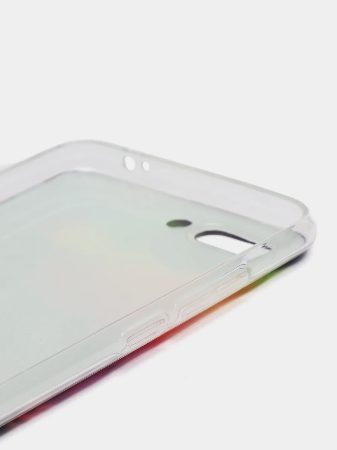 Пурпурный силиконовый чехол на Honor 10 / Хонор 10 прозрачный, с рисунком, защита камеры