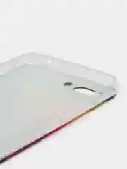 Пурпурный силиконовый чехол на Honor 10 / Хонор 10 прозрачный, с рисунком, защита камеры
