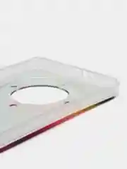 Пурпурный силиконовый чехол на Honor X9A / Хонор X9A прозрачный, с рисунком, защита камеры