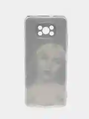 Вишнёвый силиконовый чехол на Xiaomi Poco X3/X3 Pro / Сяоми Poco X3/Х3 Про прозрачный, с рисунком