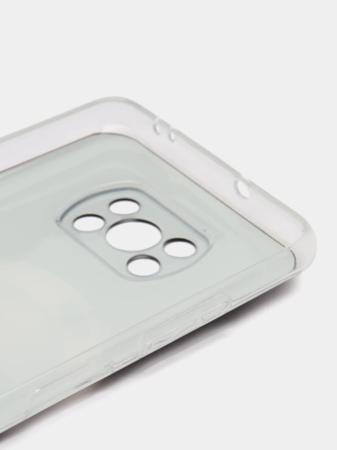 Вишнёвый силиконовый чехол на Xiaomi Poco X3/X3 Pro / Сяоми Poco X3/Х3 Про прозрачный, с рисунком