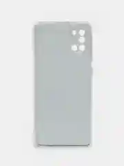 Хаки силиконовый чехол на Samsung Galaxy A31 / Самсунг А31 прозрачный с рисунком, защита камеры