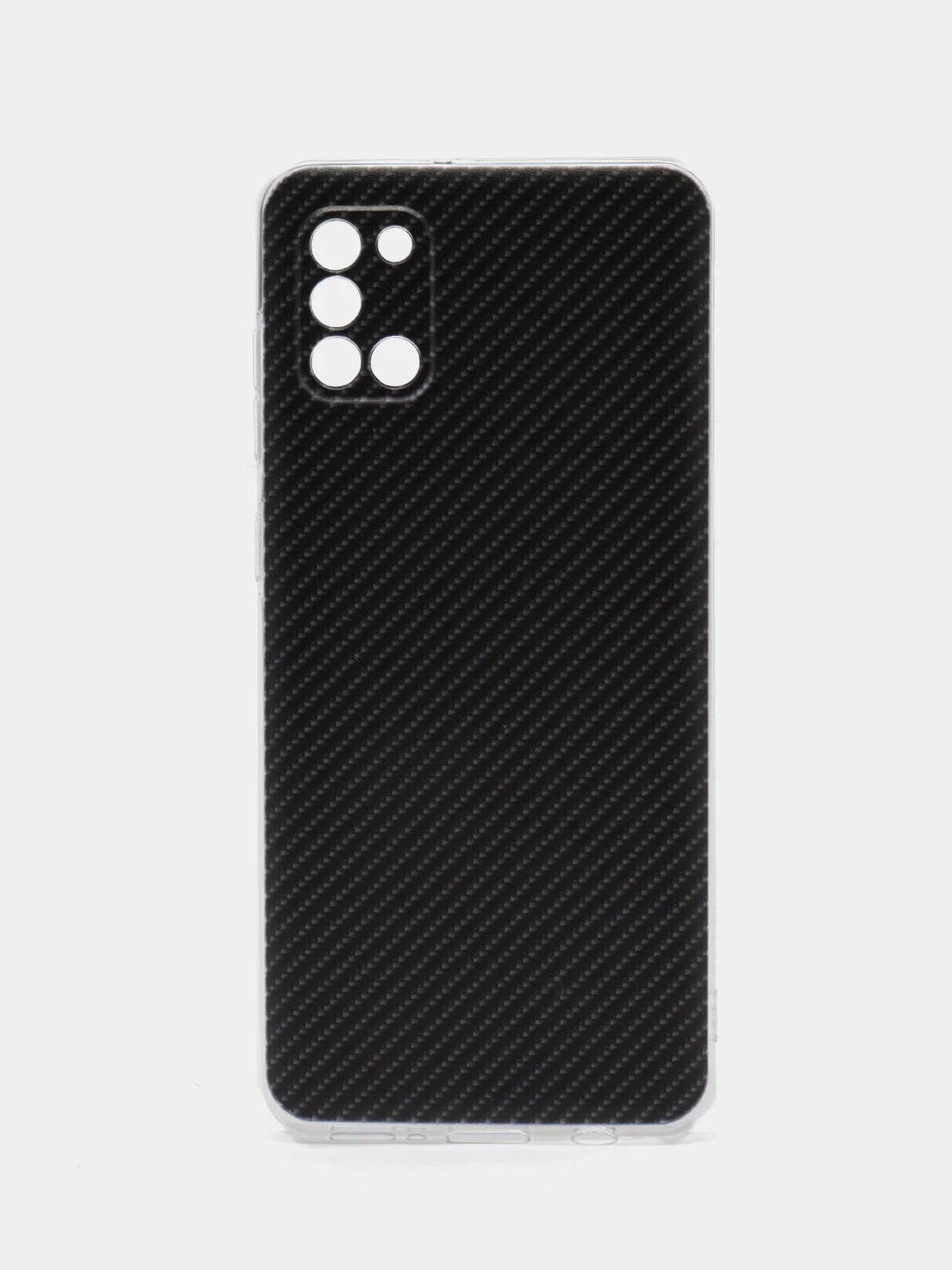 Хаки силиконовый чехол на Samsung Galaxy A31 / Самсунг А31 прозрачный с рисунком, защита камеры
