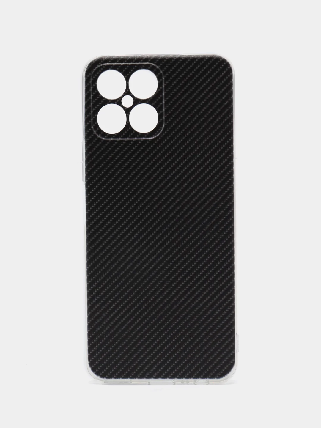 Хаки силиконовый чехол на Honor X8 / Хонор Х8 прозрачный, с рисунком, защита камеры