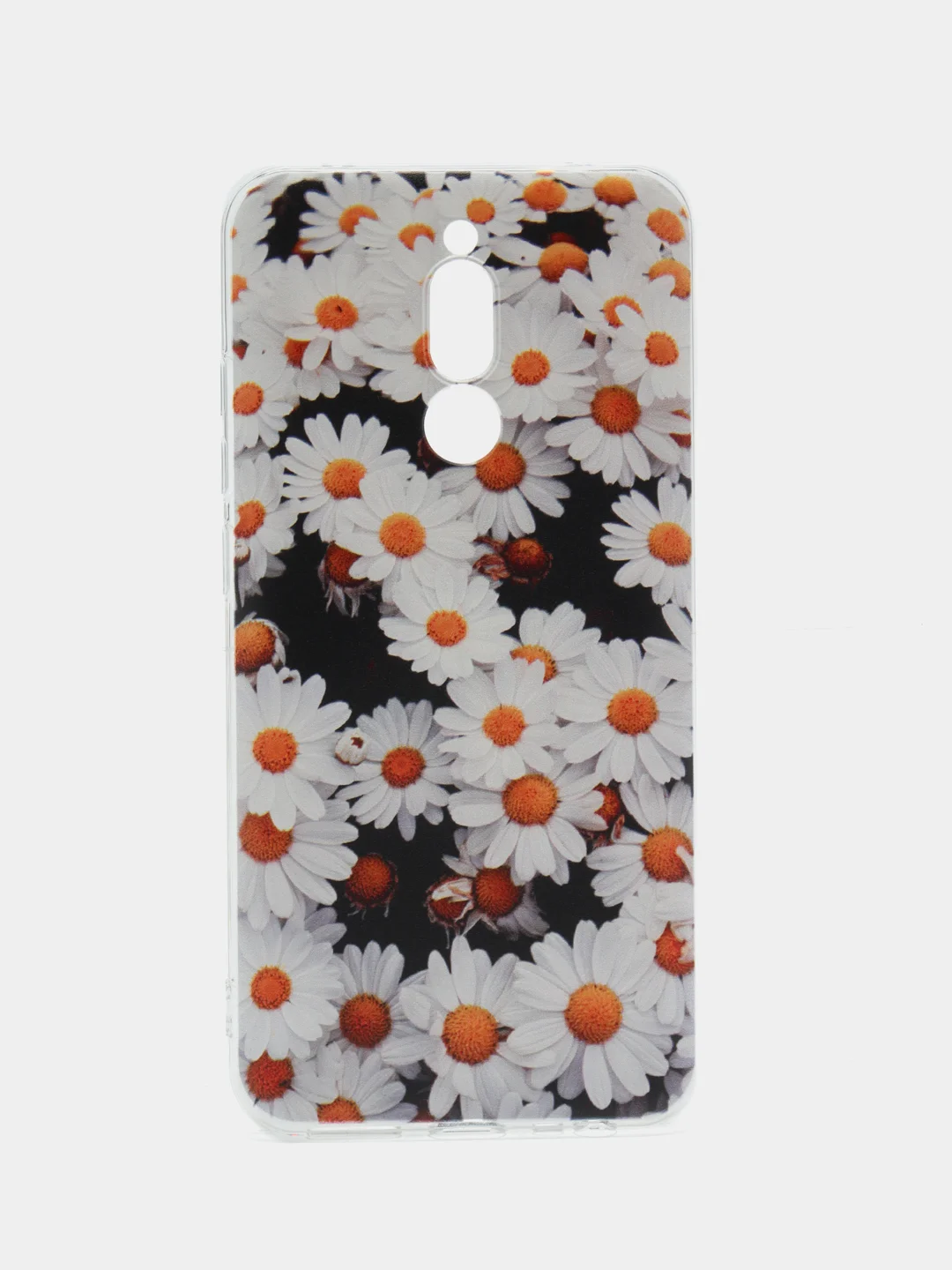 Золотой силиконовый чехол на Xiaomi Redmi 8 / Сяоми Редми 8 прозрачный, с рисунком, защита камеры