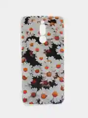 Золотой силиконовый чехол на Xiaomi Redmi 8 / Сяоми Редми 8 прозрачный, с рисунком, защита камеры