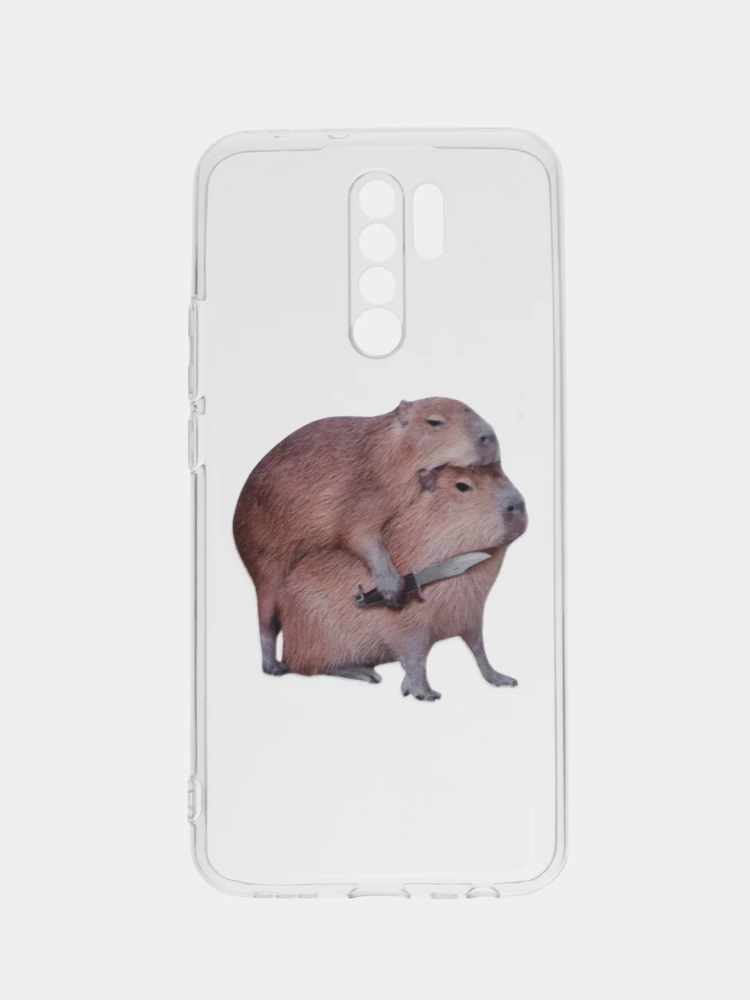 Бежевый силиконовый чехол на Xiaomi Redmi 9 / Сяоми Редми 9 прозрачный, с рисунком, защита камеры