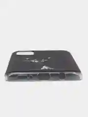 Серый меланж силиконовый чехол на Samsung Galaxy A51 / Самсунг А51 прозрачный с рисунком, защита камеры