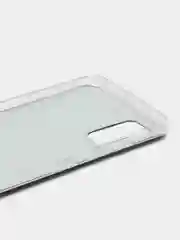 Серый меланж силиконовый чехол на Samsung Galaxy A51 / Самсунг А51 прозрачный с рисунком, защита камеры