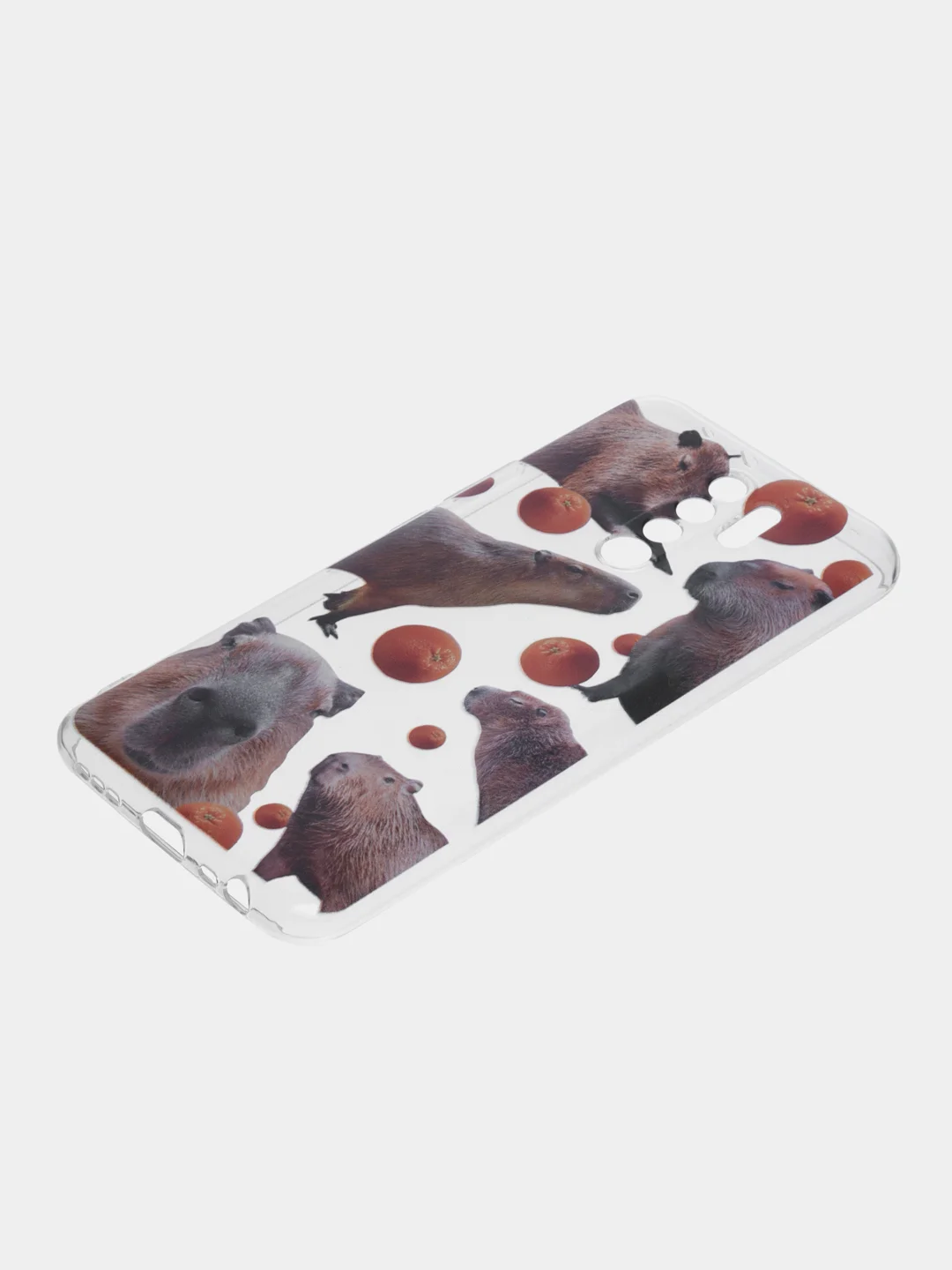 Терракотовый силиконовый чехол на Xiaomi Redmi 9 / Сяоми Редми 9 прозрачный, с рисунком, защита камеры