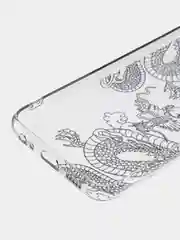 Пудровый чехол на Tecno Spark Go 2022/8C/9 / Текно Спарк Гоу 2022/8С/9 прозрачный, с рисунком