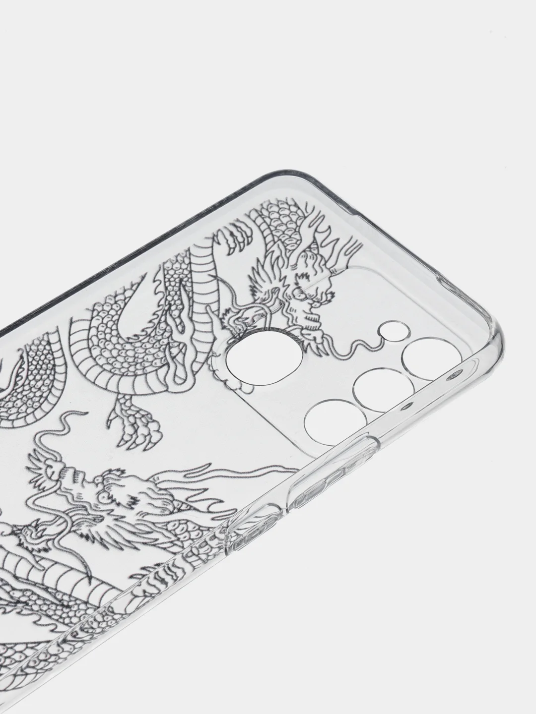 Пудровый чехол на Tecno Spark Go 2022/8C/9 / Текно Спарк Гоу 2022/8С/9 прозрачный, с рисунком