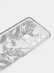 Пудровый чехол на Tecno Spark Go 2022/8C/9 / Текно Спарк Гоу 2022/8С/9 прозрачный, с рисунком