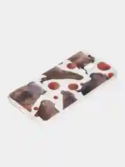 Терракотовый силиконовый чехол на Xiaomi Redmi 8 / Сяоми Редми 8 прозрачный, с рисунком, защита камеры