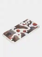 Терракотовый силиконовый чехол на Samsung Galaxy A52/A52s / Самсунг А52/A52s прозрачный, с рисунком