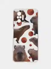 Терракотовый чехол на Xiaomi Redmi Note 10 Pro / Сяоми Редми Нот 10 Про прозрачный, с рисунком