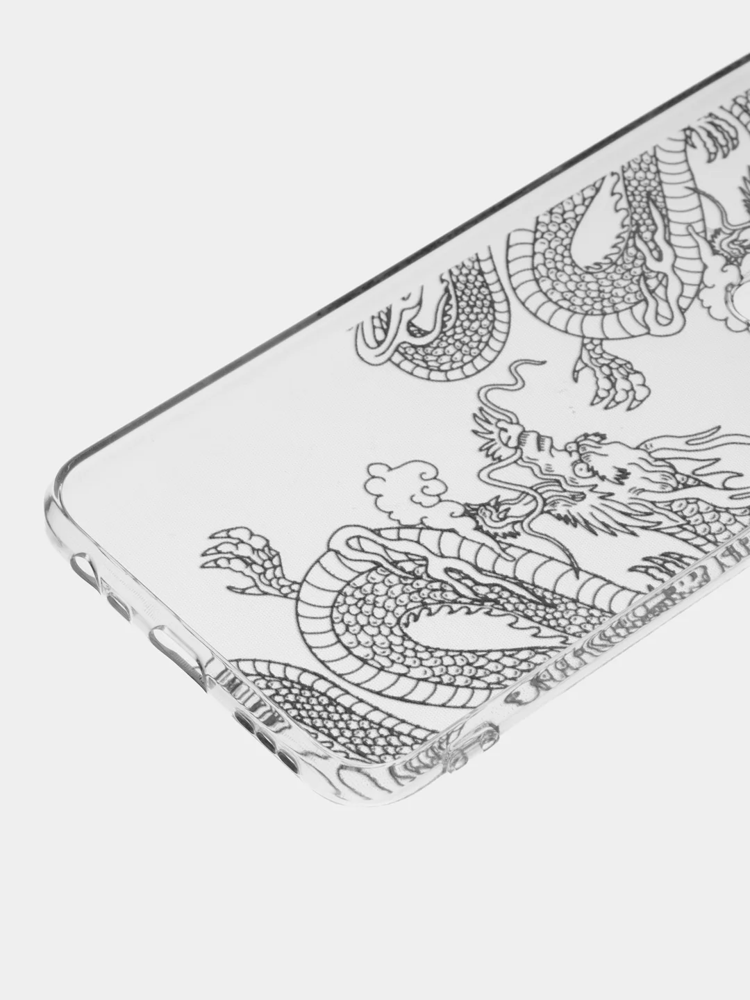 Пудровый силиконовый чехол на Xiaomi Redmi 9 / Сяоми Редми 9 прозрачный, с рисунком, защита камеры
