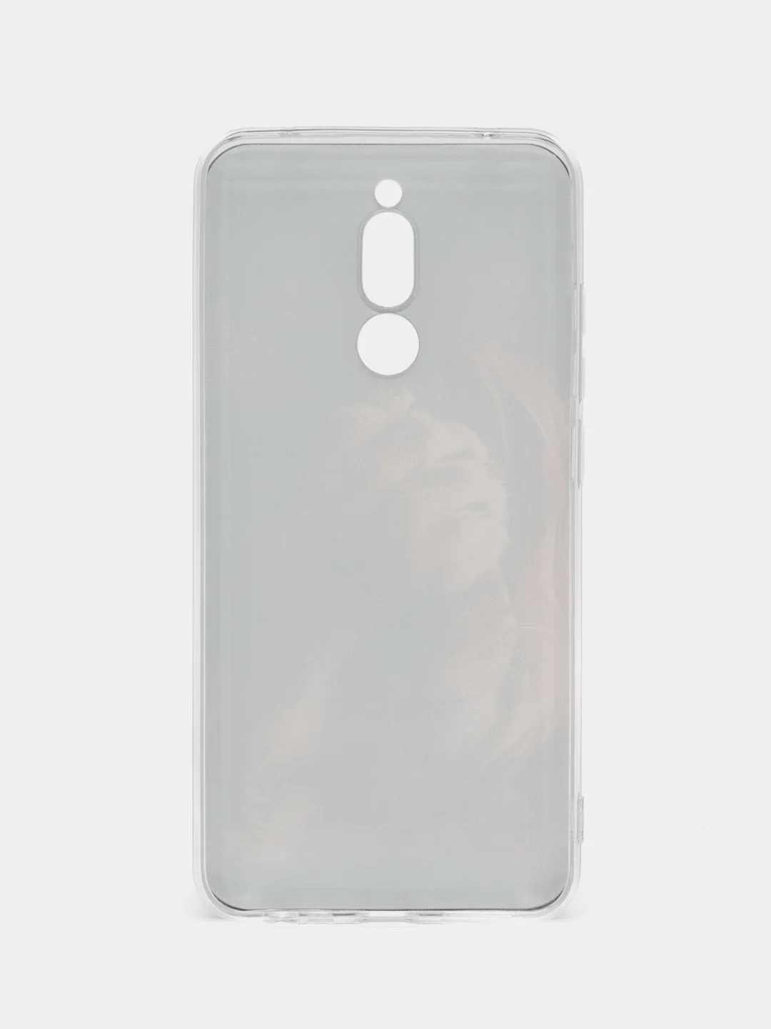 Светло-бежевый силиконовый чехол на Xiaomi Redmi 8 / Сяоми Редми 8 прозрачный, с рисунком, защита камеры