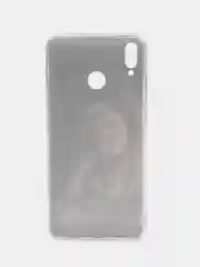 Светло-бежевый силиконовый чехол на Honor 8X / Хонор 8Х прозрачный, с рисунком, защита камеры