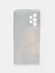 Светло-бежевый силиконовый чехол на Samsung Galaxy A52/A52s / Самсунг А52/A52s прозрачный, с рисунком
