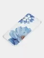 Лазурный силиконовый чехол на Samsung Galaxy A52/A52s / Самсунг А52/A52s прозрачный, с рисунком
