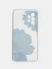 Лазурный силиконовый чехол на Samsung Galaxy A52/A52s / Самсунг А52/A52s прозрачный, с рисунком
