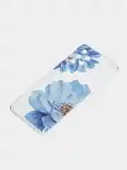 Лазурный силиконовый чехол на Samsung Galaxy A32 / Самсунг А32 прозрачный с рисунком, защита камеры