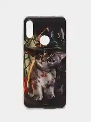 Медный силиконовый чехол на Honor 8A/8A Pro/Huawei Y6 2019/Y6s / Хонор 8А прозрачный, с рисунком