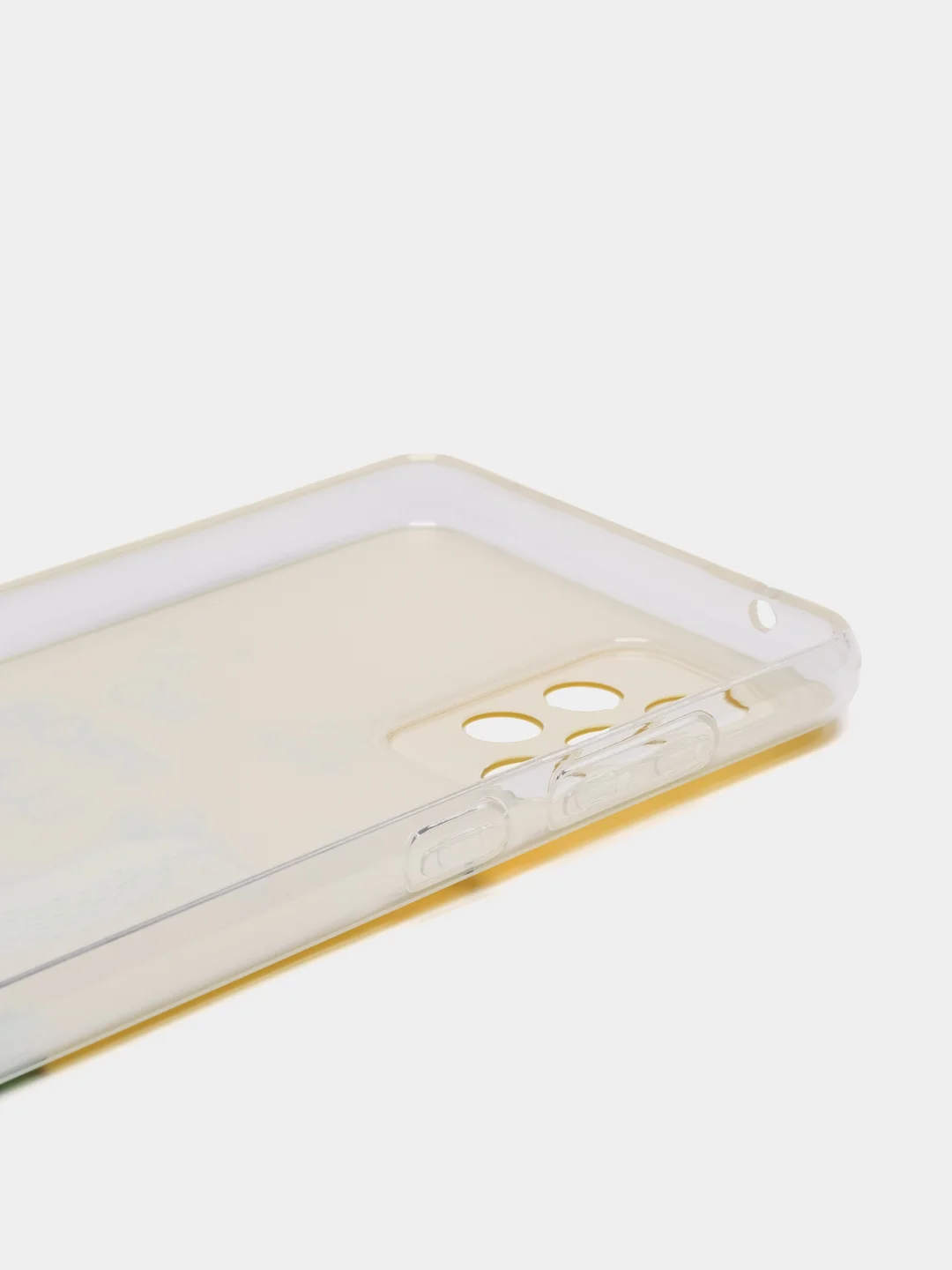 Горчичный силиконовый чехол на Samsung Galaxy A52/A52s / Самсунг А52/A52s прозрачный, с рисунком